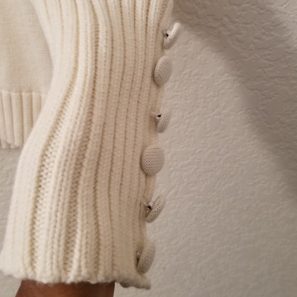 Banana Republic❤Cream Turtleneck Cowl Neck Sweater - Picture 5 of 7